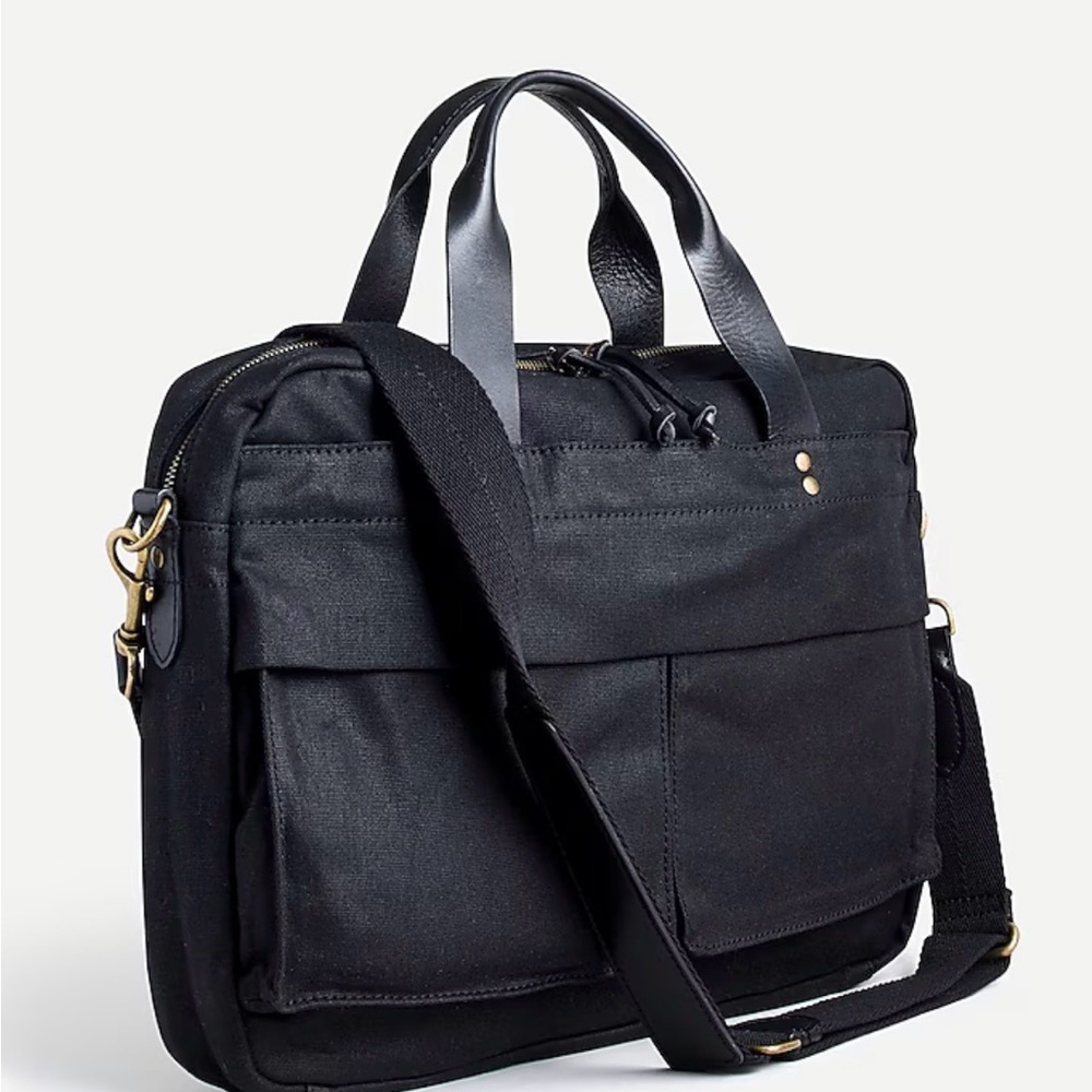 JCrew Abingdon Briefcase Black Men's Bag